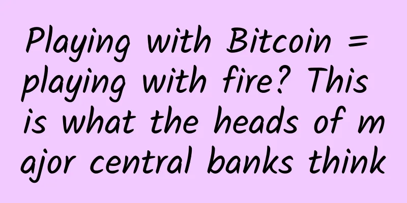 Playing with Bitcoin = playing with fire? This is what the heads of major central banks think