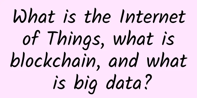What is the Internet of Things, what is blockchain, and what is big data?