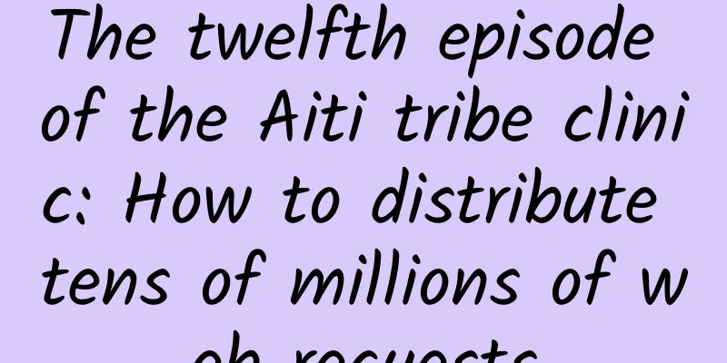 The twelfth episode of the Aiti tribe clinic: How to distribute tens of millions of web requests