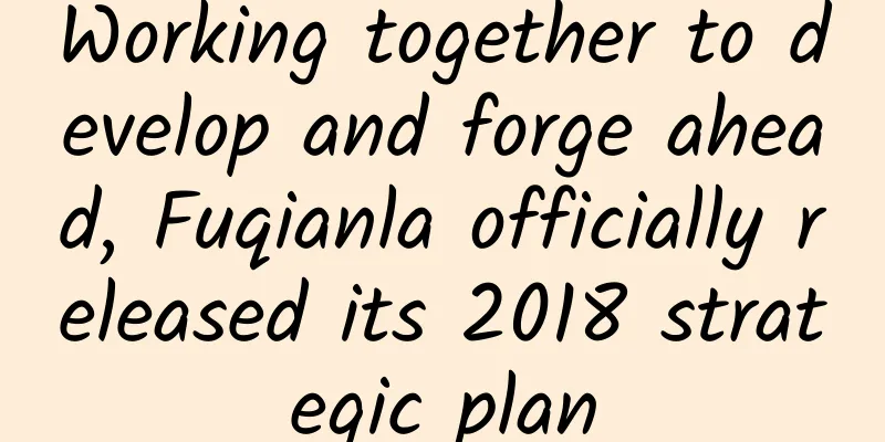 Working together to develop and forge ahead, Fuqianla officially released its 2018 strategic plan