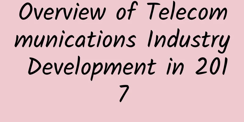 Overview of Telecommunications Industry Development in 2017