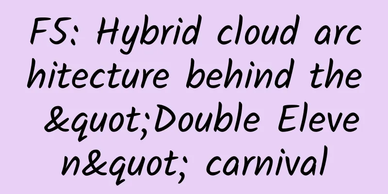 F5: Hybrid cloud architecture behind the "Double Eleven" carnival