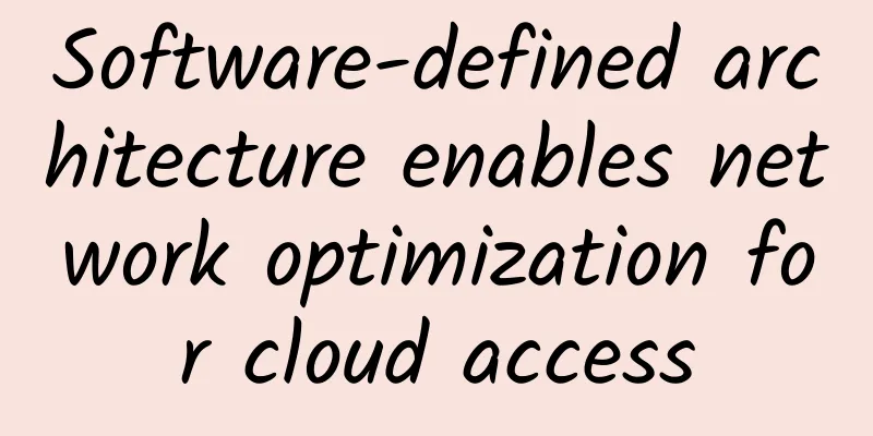 Software-defined architecture enables network optimization for cloud access