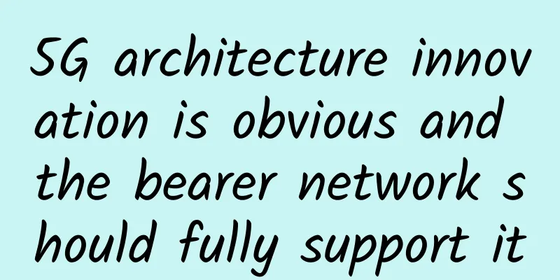 5G architecture innovation is obvious and the bearer network should fully support it