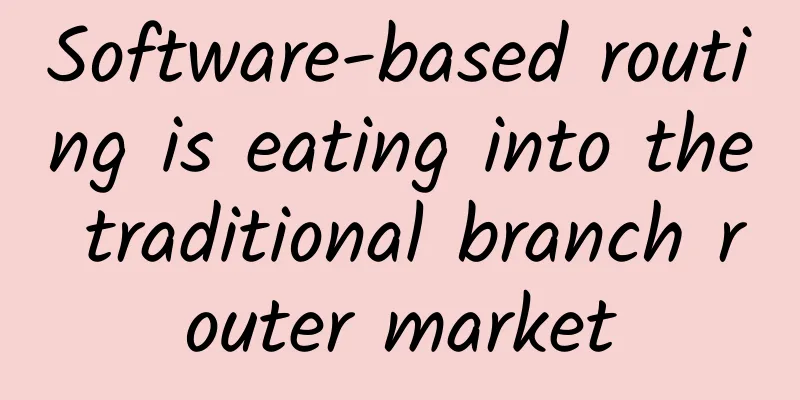 Software-based routing is eating into the traditional branch router market