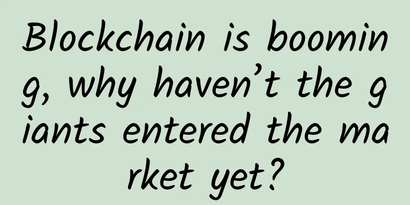 Blockchain is booming, why haven’t the giants entered the market yet?