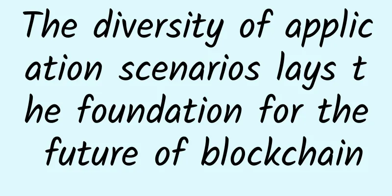 The diversity of application scenarios lays the foundation for the future of blockchain