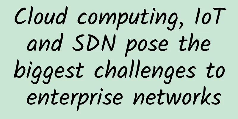 Cloud computing, IoT and SDN pose the biggest challenges to enterprise networks