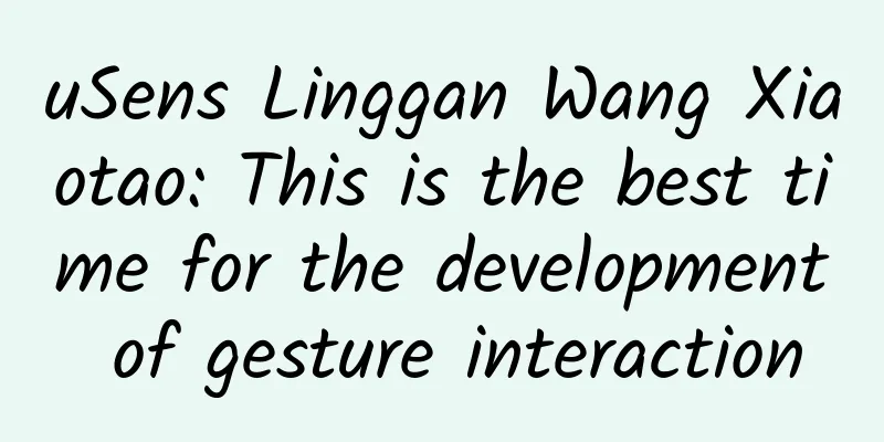 uSens Linggan Wang Xiaotao: This is the best time for the development of gesture interaction