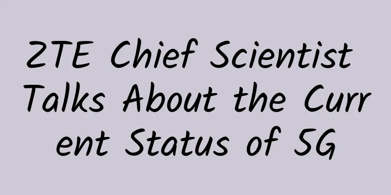 ZTE Chief Scientist Talks About the Current Status of 5G