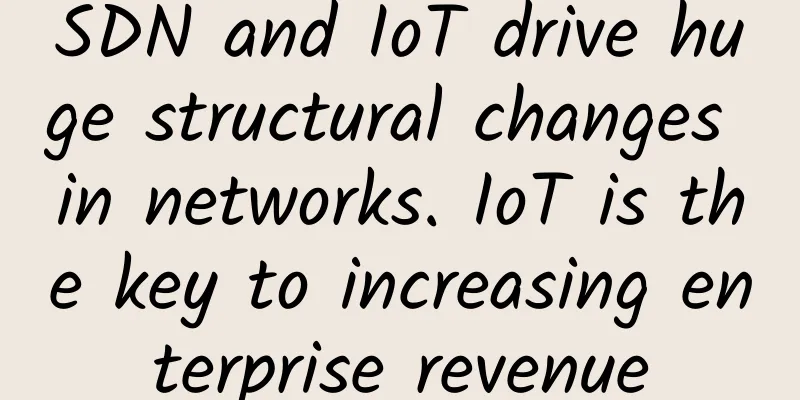 SDN and IoT drive huge structural changes in networks. IoT is the key to increasing enterprise revenue