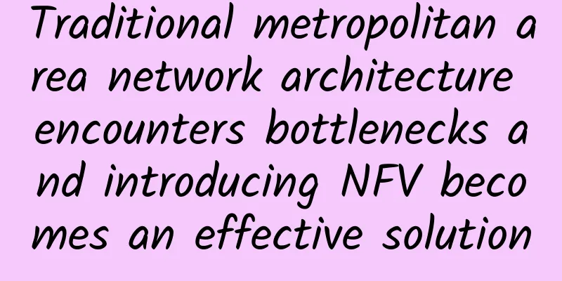 Traditional metropolitan area network architecture encounters bottlenecks and introducing NFV becomes an effective solution