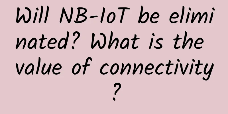 Will NB-IoT be eliminated? What is the value of connectivity?