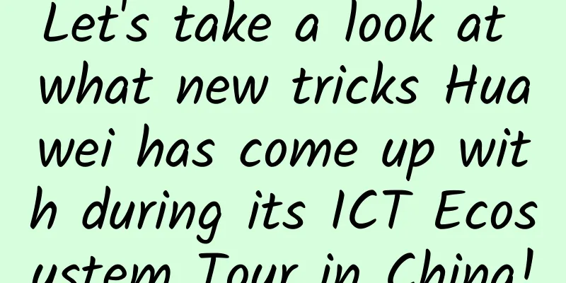 Let's take a look at what new tricks Huawei has come up with during its ICT Ecosystem Tour in China!