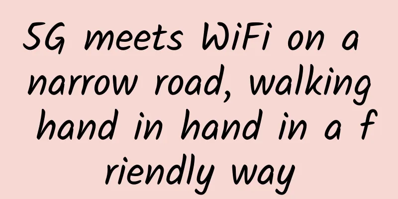 5G meets WiFi on a narrow road, walking hand in hand in a friendly way