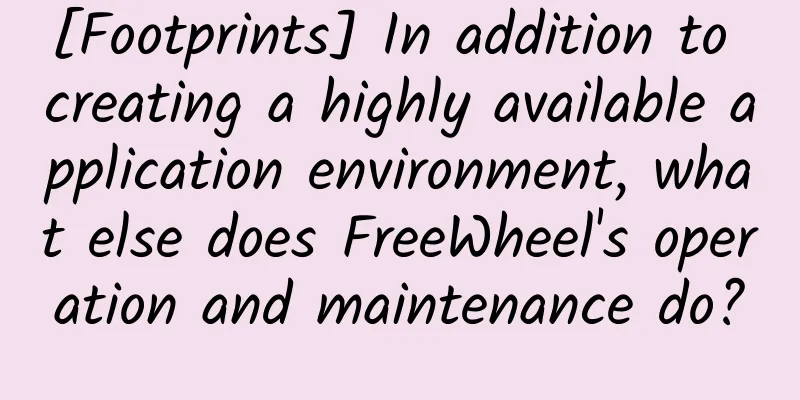 [Footprints] In addition to creating a highly available application environment, what else does FreeWheel's operation and maintenance do?