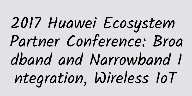 2017 Huawei Ecosystem Partner Conference: Broadband and Narrowband Integration, Wireless IoT