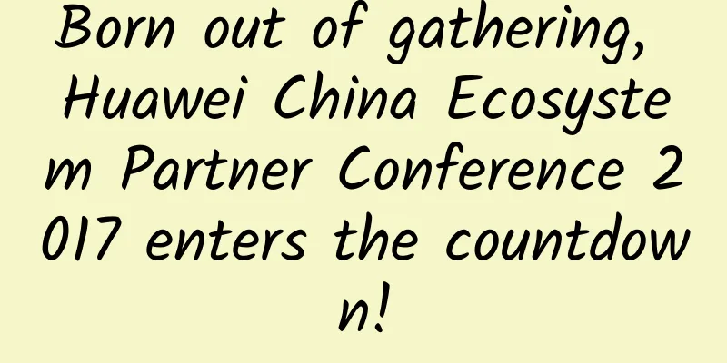 Born out of gathering, Huawei China Ecosystem Partner Conference 2017 enters the countdown!