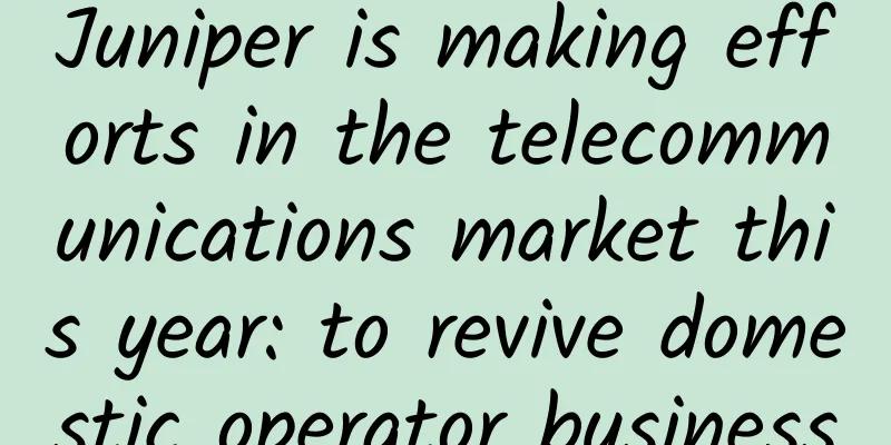 Juniper is making efforts in the telecommunications market this year: to revive domestic operator business