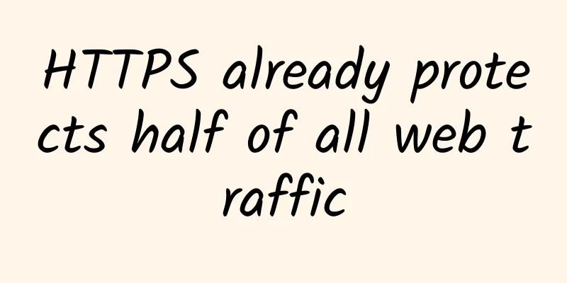HTTPS already protects half of all web traffic