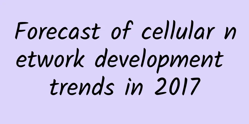 Forecast of cellular network development trends in 2017