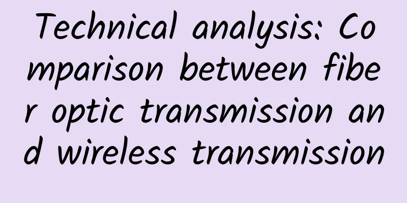 Technical analysis: Comparison between fiber optic transmission and wireless transmission