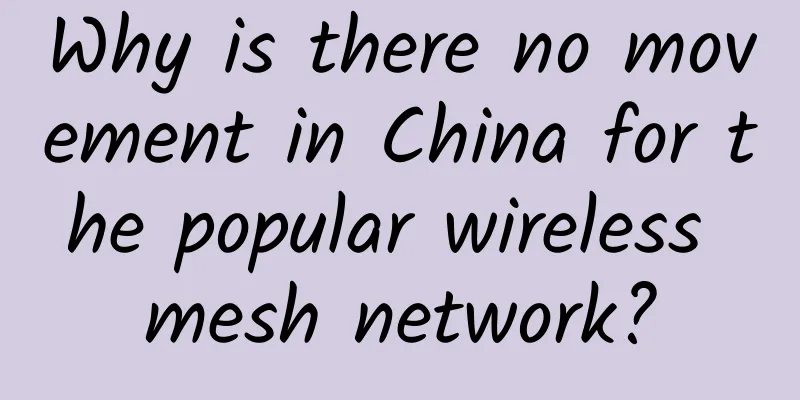 Why is there no movement in China for the popular wireless mesh network?