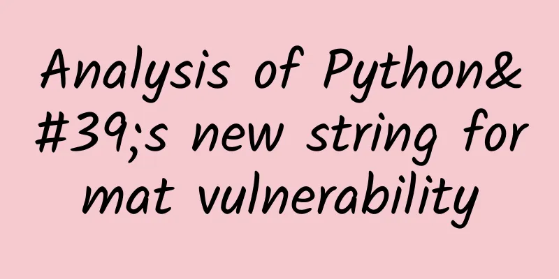 Analysis of Python's new string format vulnerability