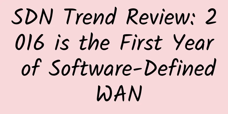SDN Trend Review: 2016 is the First Year of Software-Defined WAN