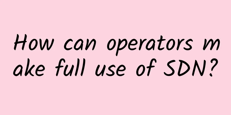 How can operators make full use of SDN?