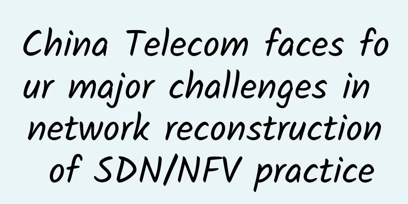 China Telecom faces four major challenges in network reconstruction of SDN/NFV practice