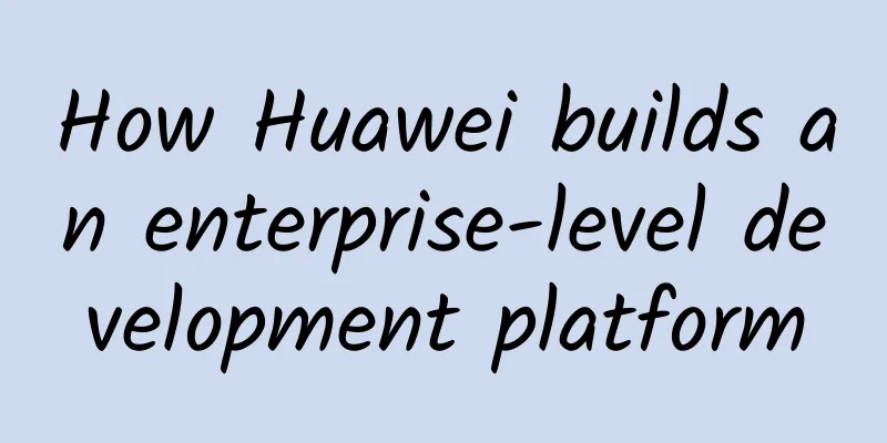 How Huawei builds an enterprise-level development platform