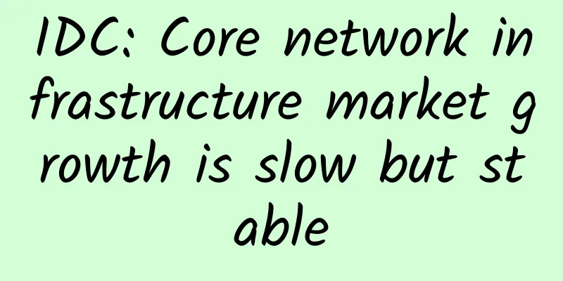 IDC: Core network infrastructure market growth is slow but stable