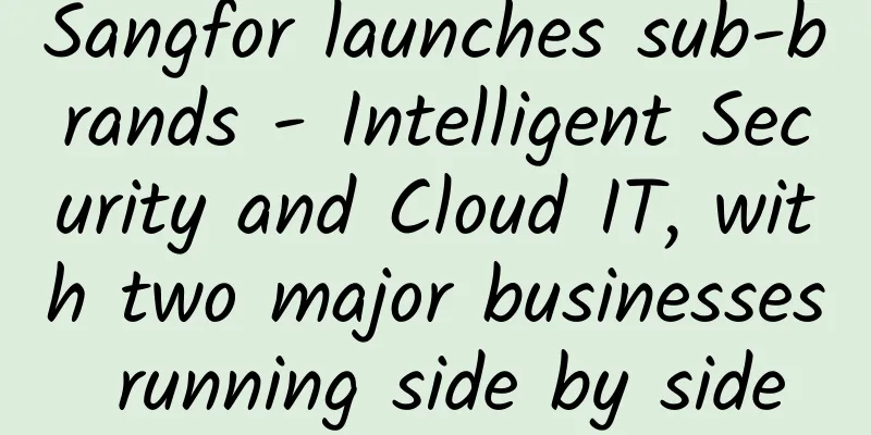 Sangfor launches sub-brands - Intelligent Security and Cloud IT, with two major businesses running side by side