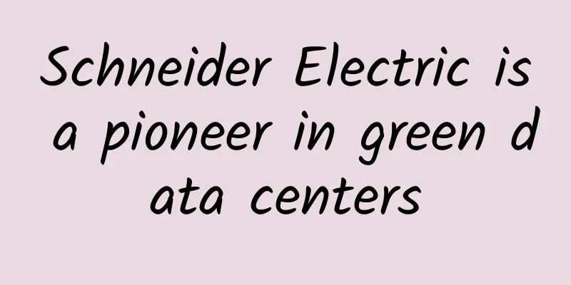 Schneider Electric is a pioneer in green data centers