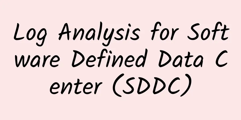 Log Analysis for Software Defined Data Center (SDDC)