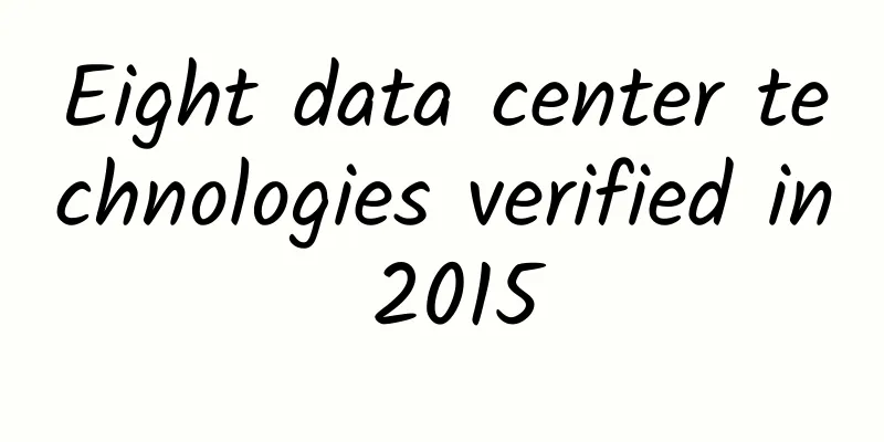 Eight data center technologies verified in 2015