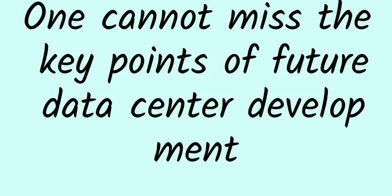 One cannot miss the key points of future data center development